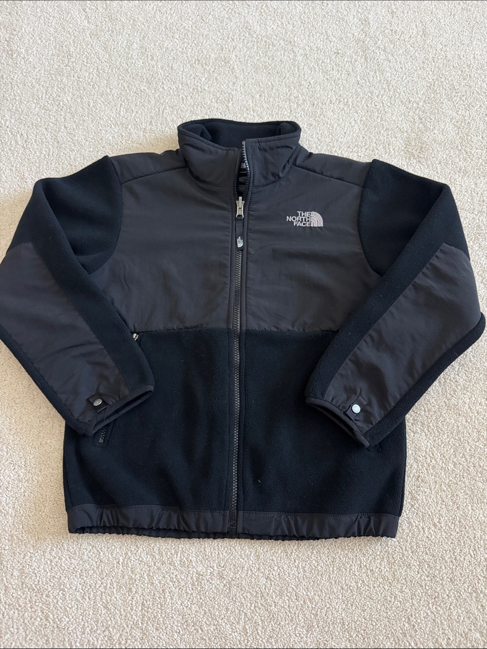 The North Face Kids Denali Fleece Jacket Full-Zip Black - Youth Medium (10/12)